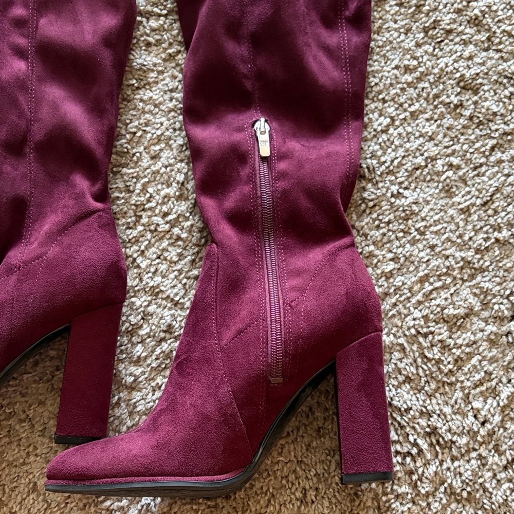 Marc Fisher Deep Purple Over-the-Knee Boots Size 6 M - Picture 2 of 3